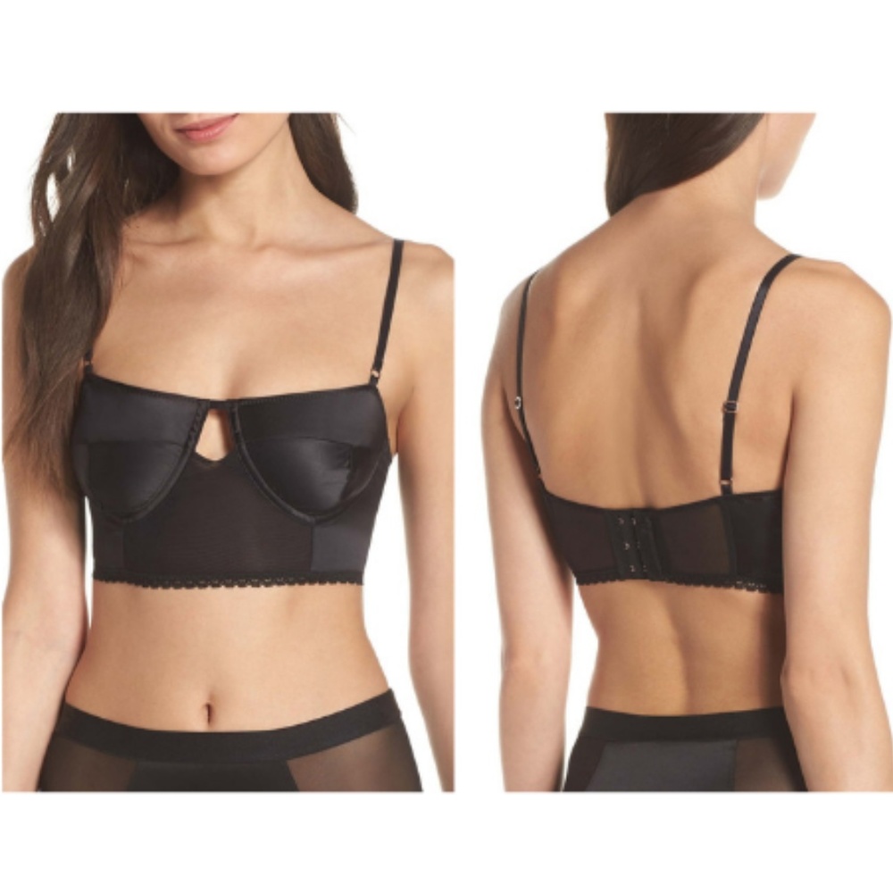 NWT Chelsea28 Modern Fem Keyhole Longline Bralette - Picture 1 of 8